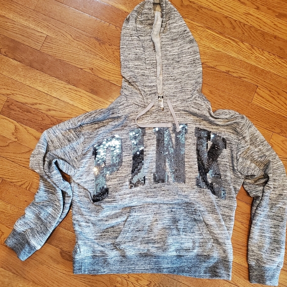 Pink by Victoria Secret Sequined Hoodie - Picture 5 of 7